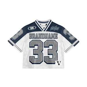 Maillot de rugby personnalisable Maillot de football américain 100% polyester Matériau en maille légère Quickdry Logo personnalisé - Product Image 5