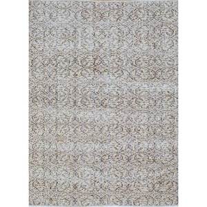 พรมขนสัตว์ถักมือสไตล์วินเทจ สีเบจและสีน้ำตาล ลายดอกไม้และลวดลายนามธรรม สำหรับตกแต่งบ้าน ห้องนั่งเล่น และทางเดิน เหมาะสำหรับวัยรุ่น - Product Image 1