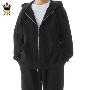 เสื้อฮู้ดดี้ผู้ชายแบบยูนิเซ็กซ์สำหรับฤดูหนาว ผ้าฝ้าย 100% แบบซิป ทรงปกติ พร้อมโลโก้แบบกำหนดเองและดีไซน์กันน้ำ - Product Image 1