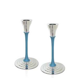 Nouveauté Bougeoirs en aluminium anodisé personnalisés Décoration d'intérieur colorée pour Noël Fêtes juives Cadeau pas cher - Product Image 6