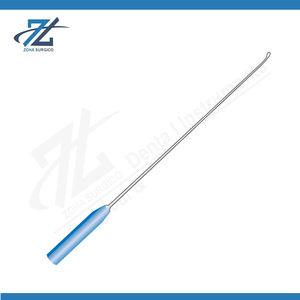 Cureta Ósea Azul con Mango Acetal Suregrip, 410 mm de Largo, Recta, 3 mm, Acero Inoxidable, Juego de Instrumentos Quirúrgicos Reutilizables, Certificado CE - Product Image 2