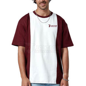 Camiseta estampada holgada de gran tamaño de alta calidad para hombre Camiseta estampada de algodón holgada de diseño OEM para hombre - Product Image 1