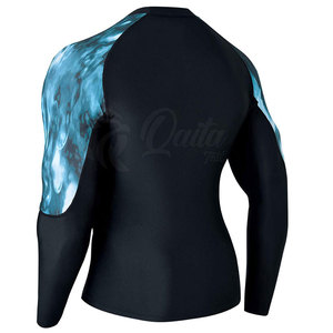Custom <b>Printed</b> Long Sleeves Men's Rash Guard Design Your Own <b>Surf</b> Sun Protection - Product Image 2