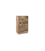 Meilleure vente armoire de rangement de salon en bois finement peinte commode à sept tiroirs pour salon/chambre à coucher meubles de rangement