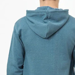 100% Cotton <b>Fleece</b> Pullover <b>Hoodie</b> for <b>Men</b> Customizable High Quality Heavyweight Winter Pullover Solid Pattern Hooded Collar - Product Image 5