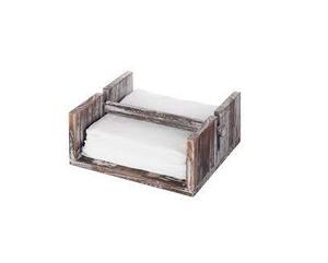 Porte-serviettes en bois acrylique transparent de conception antique avec logo personnalisé intérieur pour cuisine et table à manger en gros disponible - Product Image 6