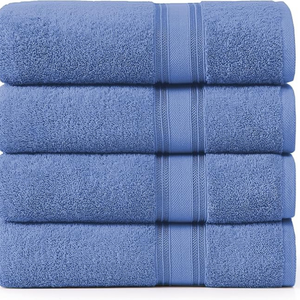 ผ้าขนหนูอาบน้ำผ้าฝ้ายออร์แกนิกทออย่างหรูหราจากอินเดีย แห้งเร็ว เป็นมิตรกับสิ่งแวดล้อม มีสไตล์ สีสันปรับแต่งได้ ผ้าขนหนูชายหาด - Product Image 2