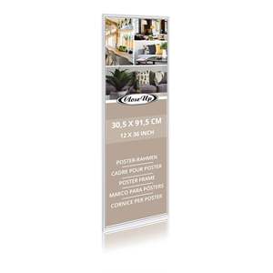 กรอบโปสเตอร์พลาสติกสีขาว 30.5 X 91.5 ซม. - Product Image 1
