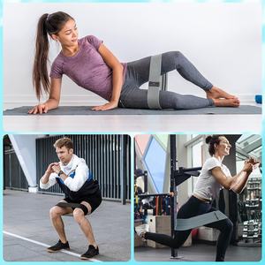 Оптовая Продажа с фабрики, хлопковые полиэфирные браслеты для упражнений с индивидуальным логотипом, набор с петлями, эластичные ленты для бедер в сумке - Product Image 5