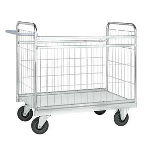 Carrito de Correo Galvanizado KM10000-Lb con Funciones para Recibir Pedidos, Organizador de Oficina para Comercio Electrónico - Product Image 1
