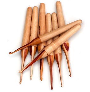 Agujas de Ganchillo de Madera Maciza Latifi Silk Exports, Agujas de Tejer Hechas a Mano, Bordado, Costura, Diferentes Tamaños, Tejidas - Product Image 3