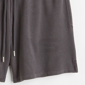 Pantalones cortos de pierna ancha informales de talla grande de algodón 100% de cintura alta para mujer, ropa de calle de verano transpirable, logotipo personalizado, cordón, nuevo diseño - Product Image 3