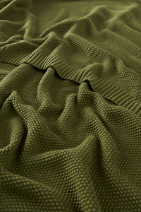 OEM Knitted Organic Jacquard <b>Throw</b> Blanket Manufacturer Custom Organic Cotton TV <b>Throw</b> Striped Solid Floral Geometric Four - Product Image 2