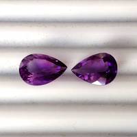 Haute qualité 10x14mm pierre d'améthyste violette naturelle pierre précieuse calibrée à facettes en vrac pour la fabrication de pendentif bague de bijoux