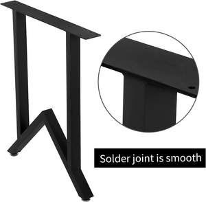 Patas de muebles de Metal negro de alta calidad, construcción robusta para mesas de comedor modernas, mesas de centro, uso al aire libre/Cocina/escuela - Product Image 3