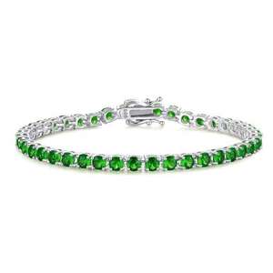 Radiant Solid 925 Sterling Silver Green <b>Onyx</b> Shape Gemstone Handmade Cuff <b>Bracelet</b> Jewelry - Product Image 1