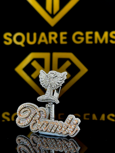 Número personalizado Hip Hop colgante de moissanita para hombre con su letra Fun Ice Hip Hop joyería para niños - Product Image 5