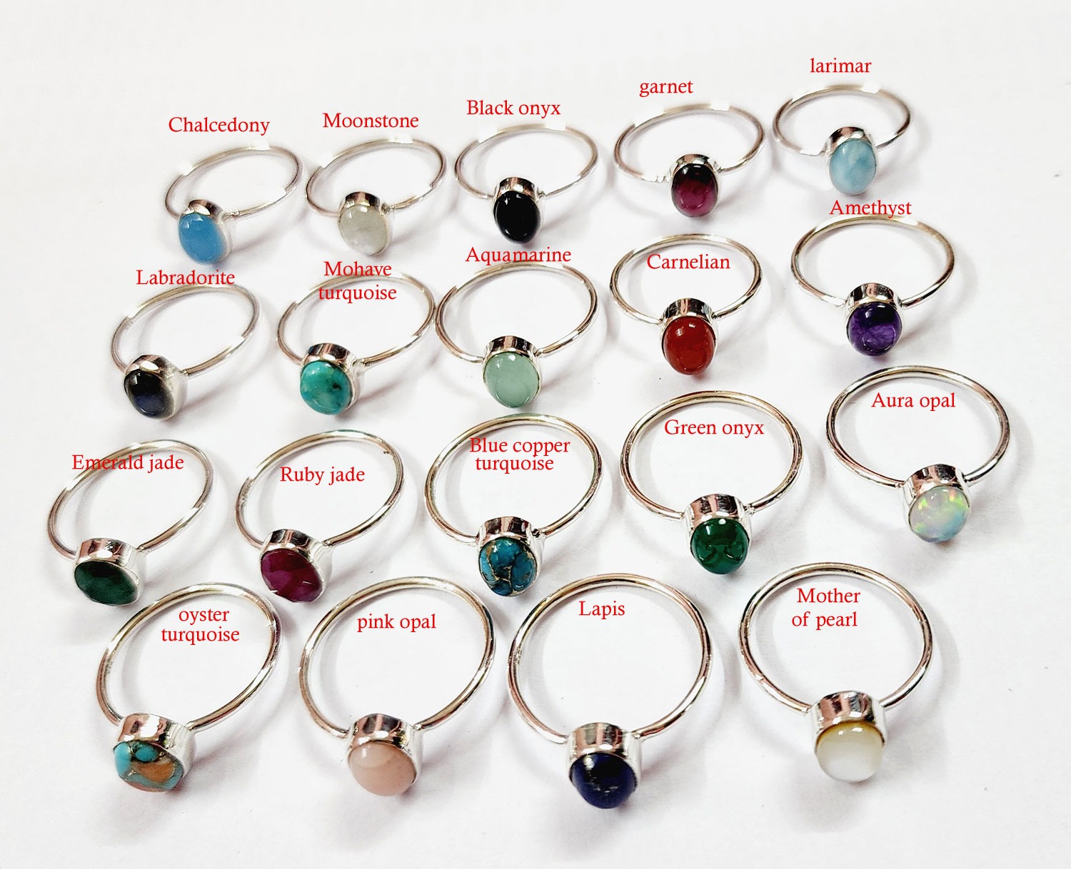 New Trending Multi Gemstones Rings Lot  925 Sterling Silver Mix Shape Rings Lot  Bulk Hand Accessories Vintage Jewelry for Women