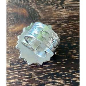 Southwest Handmade <b>Rose</b> <b>Quartz</b> & Amethyst Sterling Silver Bezel Set Adjustable <b>Ring</b> - Product Image 5