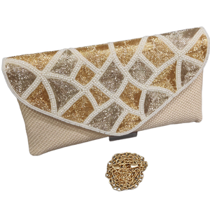 2024 bolso de mano informal con cuentas para mujer cierre abierto con decoración de lentejuelas nuevo lanzamiento para exportación - Product Image 1