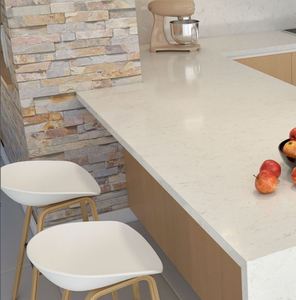 <b>Prime</b> Core Calacatta Quartz Natural Stone Countertops | Custom Contemporary Kitchen Hotel Vanity Tops Fire Resistant - Product Image 2
