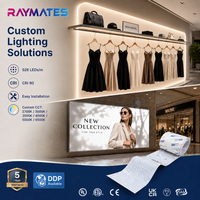 Feuille LED flexible professionnelle rétroéclairée 10m, feuille LED en papier mince découpable SMD 2835, panneau lumineux pour vitrines
