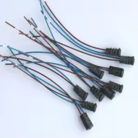 Connecteurs électriques étanches en PVC Zenith à 2 broches, noirs, pour éclairage extérieur et applications électriques