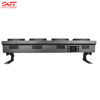 Barre lumineuse Golden Beam 4x120W avec anneau lumineux auxiliaire RGB et effet de bande latérale, projecteur DMX512 RDM pour DJ, club, concert, scène