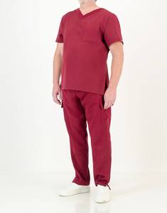 Conjunto de Uniformes Médicos Unisex Personalizados, Transpirables y Ligeros, Mezcla de Algodón y Poliéster, Parte Superior y Pantalones, Logotipo Personalizado, Uniformes para Hospital - Product Image 1