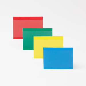 Cartello magnetico trasparente con bordo colorato 50x30mm - Product Image 1
