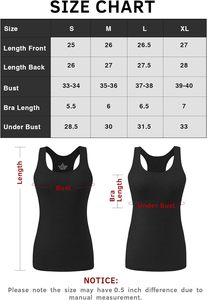 Women's Workout Tank <b>Tops</b> <b>Built</b>-<b>In</b> <b>Bra</b> Breathable Seamless Racerback Gym Athletic Yoga Shirts Sleeveless 100% Cotton - Product Image 5