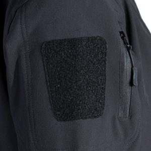 Veste Softshell Unisexe Décontractée à Capuche Enduite, Lavée, Écologique, Respirante, Imperméable, Coupe-Vent, pour Tenue de Travail Hivernale, Uniforme, Fermeture Frontale - Product Image 5