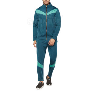 Fabricación de chándales de tamaño personalizado de alta calidad Trajes de jogging Chándal de hombre de estilo de cremallera de gran tamaño - Product Image 1