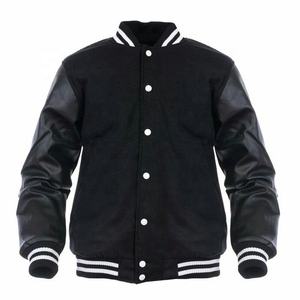 Veste de baseball décontractée unisexe avec logo personnalisé, broderie en chenille, manches longues, style streetwear, lettres brodées, style varsity, devant droit - Product Image 2