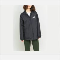 Vestes de coach personnalisées à col montant, imprimées numériquement, coupe-vent, écologiques, respirantes, vente en gros