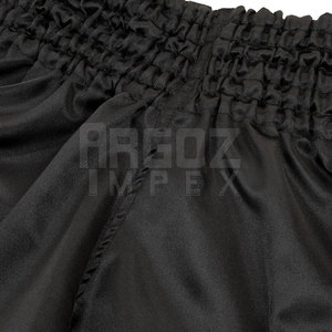กางเกงขาสั้นแบบไทยสำหรับผู้ชายกางเกงขาสั้นสไตล์ใหม่สีทึบทำจากปากีสถานมวยไทย - Product Image 4
