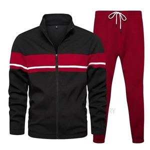 Ropa deportiva de invierno para hombre de talla grande hecha a medida, chándal informal transpirable, cuello levantado, Logo, Jogging, tela de poliéster de todos los colores - Product Image 1