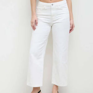 Ropa de mujer 2025 otoño nuevo estilo temperamento versátil cintura alta Casual pierna ancha pantalones vaqueros estilo lavado Casual Denim - Product Image 6