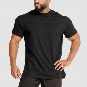 Custom Heavy <b>Weight</b> <b>Blank</b> Tee T Shirt Sportswear Fitness Cotton T-Shirt Vintage Tshirt for Men - Product Image 1