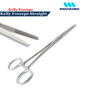 Pinzas de bloqueo para hemostatos Kelly, pinzas quirúrgicas curvas rectas de 14cm para uso quirúrgico en hospitales por INNOVAMED Renewable - Product Image 2