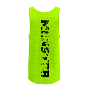 Logotipo personalizado 100% poliéster sublimación Racer Tank Tops buena calidad transpirable de punto estilo casual camiseta sin mangas - Product Image 3