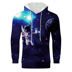 Sudadera con capucha unisex de algodón con estampado digital personalizado de manga larga sudadera de gran tamaño sólido Invierno Polar liso teñido con capucha - Product Image 3