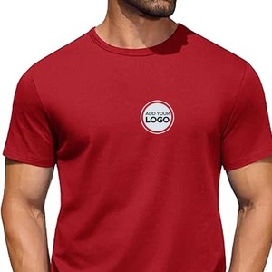 Camisetas de poliéster para adultos para cuello redondo de sublimación, camiseta de manga corta - Product Image 2