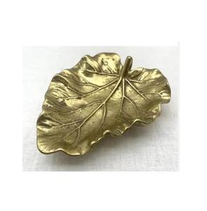 Leaf Gold Vein Handcrafted <b>Aluminum</b> New Minimal Pattern Serving Decorative Plates Fruit Modern Design Kitchenware Metal <b>Tray</b> - Product Image 4