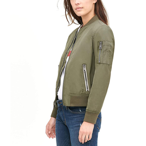 Blouson aviateur pour femme sur mesure Doublure en spandex Coquille en coton Respirant Séchage rapide Hiver Haute qualité - Product Image 4