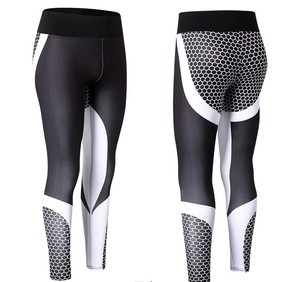 OEM Pantalon de sport à taille élastique sans couture à sublimation personnalisée Leggings de yoga à taille haute colorés uniques - Product Image 2