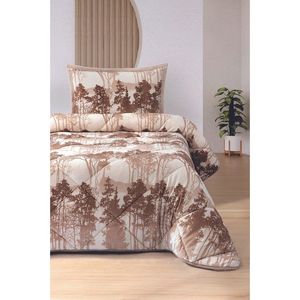 Hera <b>Single</b> Comforter Duvet Set in Beige Scenic Pattern for Home Use - Product Image 1