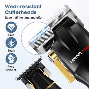 Kit de barbier sans fil professionnel pour hommes, tondeuses à cheveux rechargeables, ensemble de tondeuses pour la coupe de cheveux, ensemble de coupe de cheveux professionnel - Product Image 5