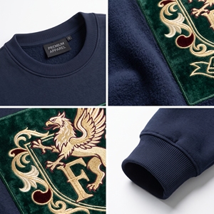 เสื้อสเวตเชิ้ตผ้าฟลีซคอกลมแบบยูนิเซ็กซ์ สีเขียวอมฟ้า ทรงปกติ พิมพ์ลาย สวมใส่สบายๆ สำหรับฤดูใบไม้ผลิ กันลม ระบายอากาศได้ดี เป็นมิตรกับสิ่งแวดล้อม - Product Image 6