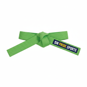 Cinturón de Karate y Judo Ligero de Buena Calidad, 100% Algodón, Negro, Rojo, Verde, Amarillo, 10 Niveles, Profesional - Product Image 4